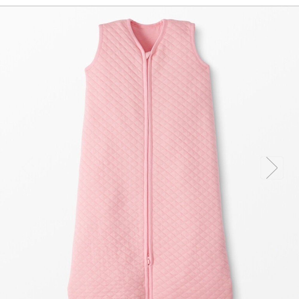 Hanna Andersson quilted wearable blanket pink L
